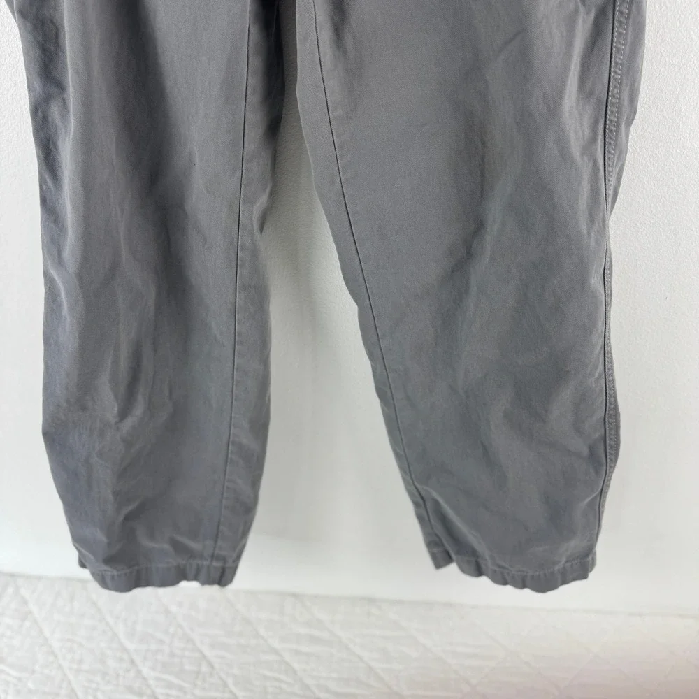 Eddie Bauer Gray Boyfriend Relaxed Fit‎ Cotton Pants Womens Size 8 Classic